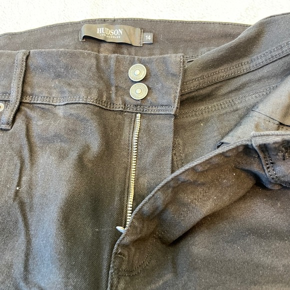 Hudson Los Angeles Black Denim Jeans Women's Size 14 Bootcut - Picture 4 of 12